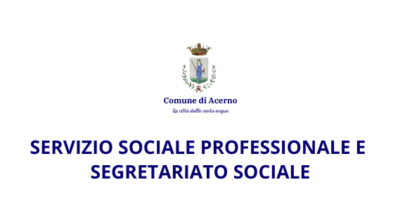 SERVIZIO SOCIALE PROFESSIONALE E SEGRETARIATO SOCIALE