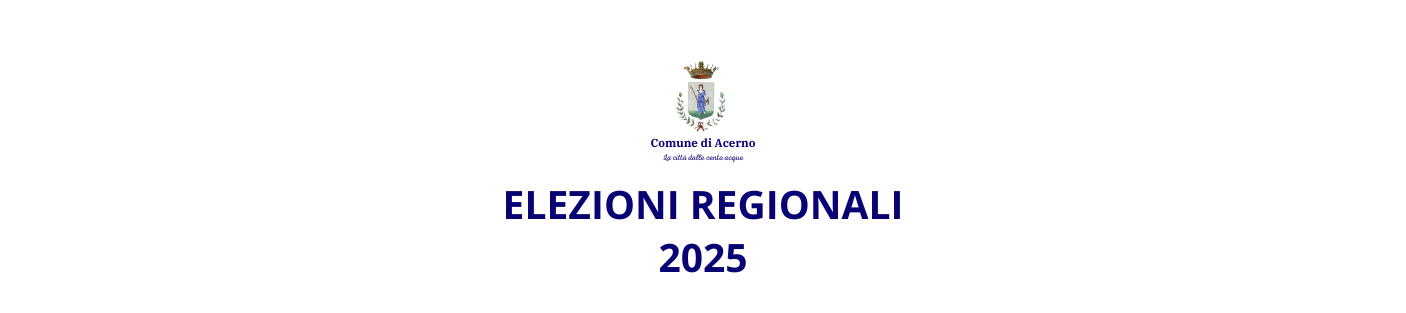 ELEZIONI REGIONALI 2025