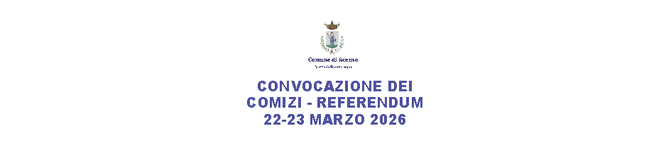 CONVOCAZIONE DEI COMIZI – REFERENDUM 22-23 MARZO 2026
