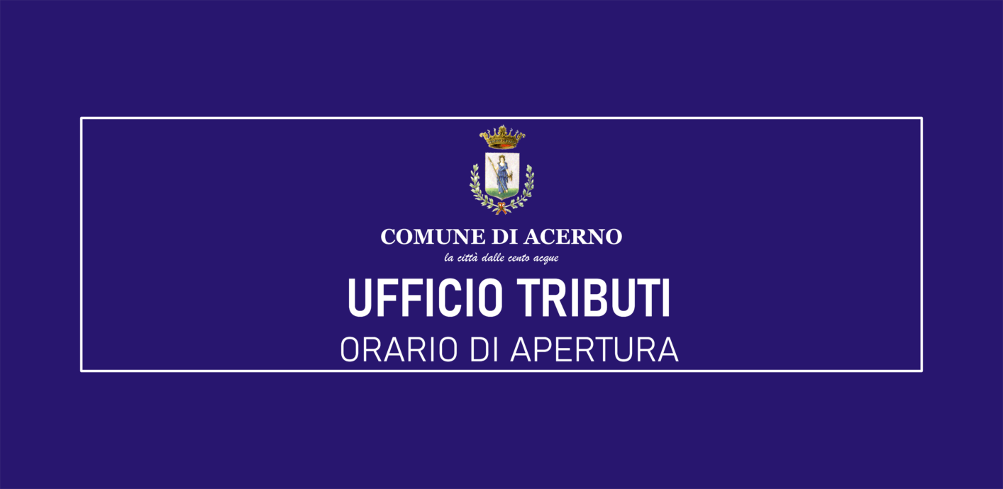 APERTURA UFFICIO TRIBUTI