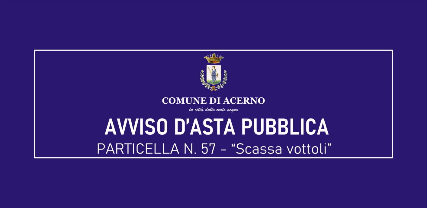 AVVISO D’ASTA PUBBLICA – Scassa vottoli